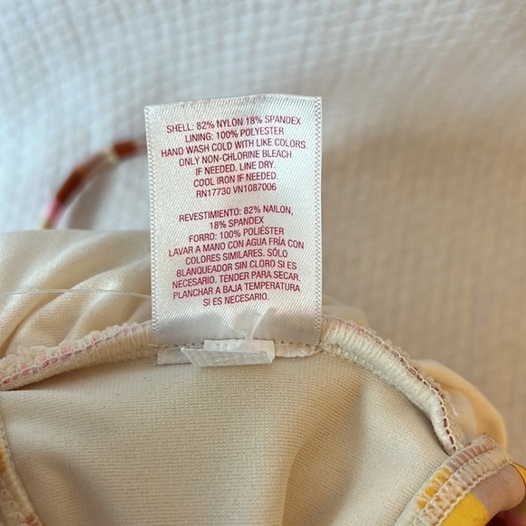 Xhilaration Vertical Stripes Bikini Set Scoop‎ Neck Bralette Cheeky Bottom XL - Picture 15 of 16